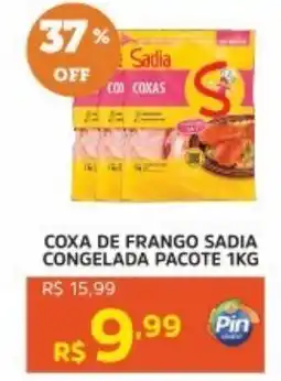 Pinheiro Supermercado Coxa de frango sadia congelada pacote oferta
