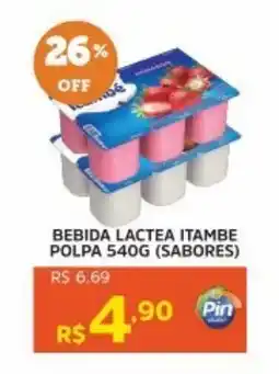 Pinheiro Supermercado Bebida lactea itambe polpa (sabores) oferta