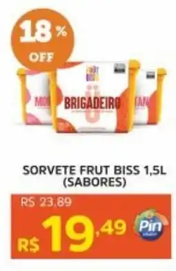 Pinheiro Supermercado Sorvete frut biss (sabores) oferta