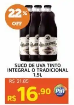 Pinheiro Supermercado Suco de uva tinto integral o tradicional oferta