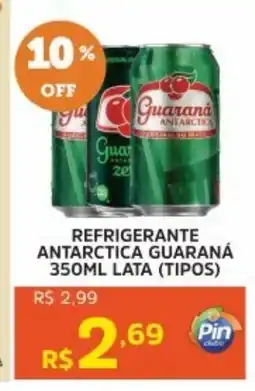 Pinheiro Supermercado Refrigerante antarctica guaraná lata (tipos) oferta