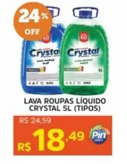 Pinheiro Supermercado Lava roupas líquido crystal (tipos) oferta
