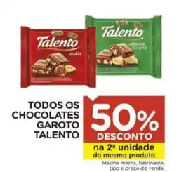 Carrefour Todos os chocolates garoto talento oferta