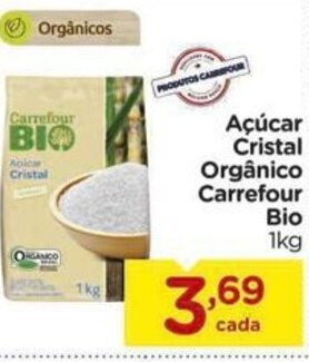 Acucar Cristal Organico Carrefour bio 1kg