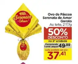 Carrefour Ovo de Páscoa Serenata de Amor Garoto Ao leite, oferta
