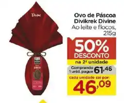 Carrefour Ovo de Páscoa Divikrek Divine Ao leite e flocos, oferta