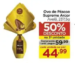 Carrefour Ovo de Páscoa Supreme Arcor Avelã, oferta
