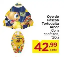 Carrefour Ovo de Páscoa Tortuguita Arcor Com confeitos, oferta