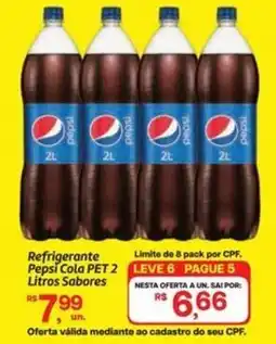 Fort Atacadista Refrigerante Pepsi Cola PET Sabores oferta