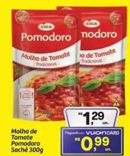 Fort Atacadista Molho de Tomate Pomodoro Sachê oferta