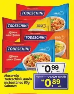 Fort Atacadista Macarrão Todeschini Lamén Instantâneo Sabores oferta