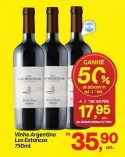 Fort Atacadista Vinho Argentino Las Estancas oferta