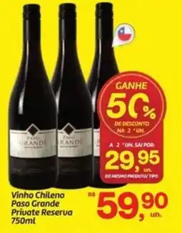 Fort Atacadista Vinho Chileno Paso Grande Private Reserva oferta