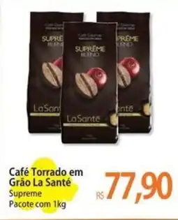 Atacadão Café Torrado em Grão La Santé Supreme Pacote oferta