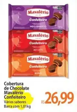 Atacadão Cobertura de Chocolate Mavalério Confeiteiro Vários sabores Barra oferta
