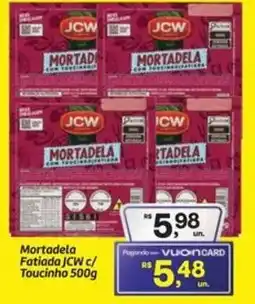 Fort Atacadista Mortadela Fatiada JCW c/ Toucinho oferta