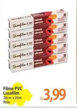 Atacadão Filme PVC Lusafilm 28cm x 30m Rolo oferta
