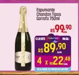 Muffato Espumante Chandon Tipos Garrafa 750ml oferta