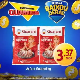 Supermercados Guanabara Açúcar Guarani oferta