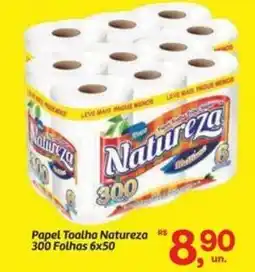 Fort Atacadista Papel Toalha Natureza 300 Folhas 6x50 oferta
