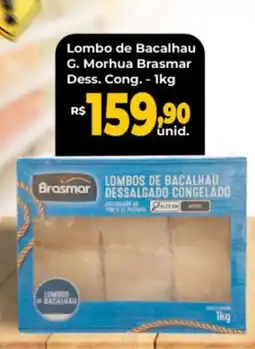 Supermercado Pastorinho Lombo de Bacalhau G. Morhua Brasmar Dess. Cong. oferta