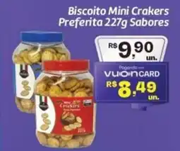 Comper Biscoito Mini Crakers Preferita Sabores oferta