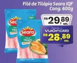 Comper Filé de Tilápia Seara IQF Cong. oferta
