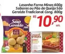 Comper Lasanha Forno Minas Sabores ou Pão de Queijo São Geraldo Tradicional Cong. oferta