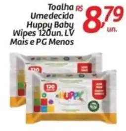 Comper Toalha R$ Umedecida Huppy Baby Wipes 120un. oferta