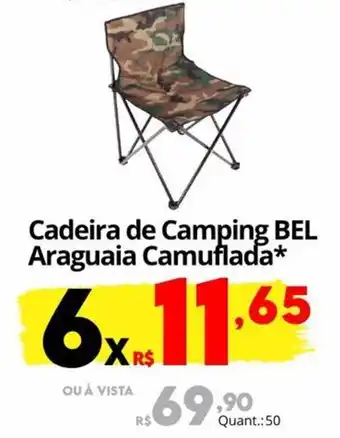 Cadeira de Camping BEL Araguaia Camuflada