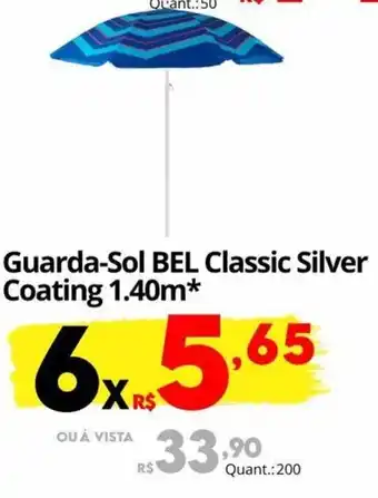 Guarda-Sol BEL Classic Silver Coating 1.40m