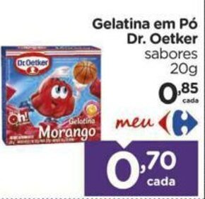 Carrefour Gelatina em Po Dr.Oetker 20g oferta