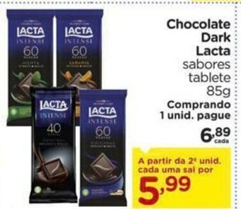 Carrefour Chocolate Dark lacta 85g oferta