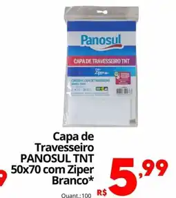 Althoff Supermercados Capa de Travesseiro PANOSUL TNT 50x70 com Ziper Branco oferta