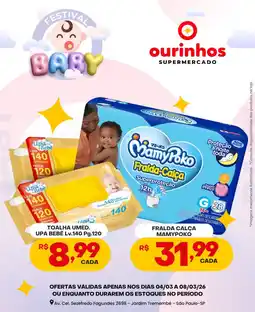 Ourinhos Hipermercado Toalha umed. upa bebê oferta