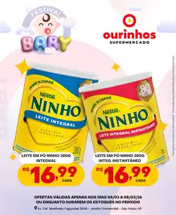 Ourinhos Hipermercado Leite em pó ninho integ. instantâneo oferta
