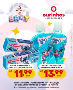 Ourinhos Hipermercado Creme dental infantil dentalclean stitch oferta