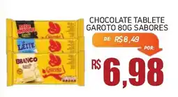 Economart Atacadista Chocolate tablete garoto sabores oferta