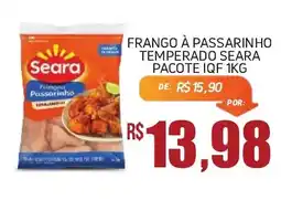 Economart Atacadista Frango à passarinho temperado seara pacote iqf oferta