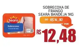 Economart Atacadista Sobrecoxa de frango seara bandeja oferta