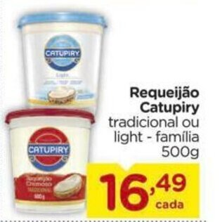 Carrefour Requeijao Catupiry 500g oferta