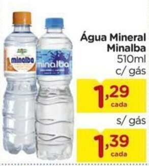 Carrefour Agua Mineral Minalba 510ml c/gas oferta