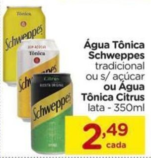 Carrefour Agua Tonica Schweppes 350ml oferta