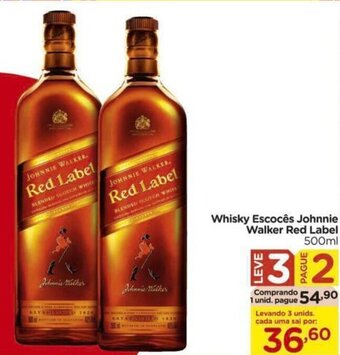 Carrefour Whisky Escoces Johnnie Walker Red Label 500ml oferta