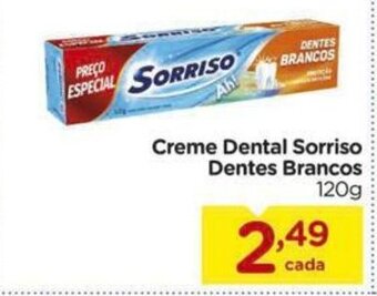 Creme Dental Sorriso Dentes Brancos 120g