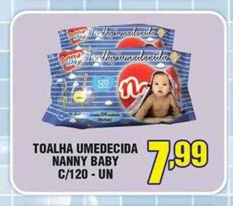 Violeta Supermercados Toalha Umedecida Nanny Baby C 120 oferta