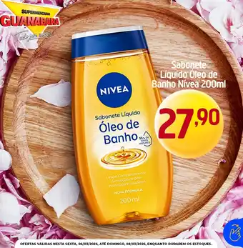 Supermercados Guanabara Sabonete Líquido Óleo de Banho Nívea oferta