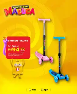 Casa e Vídeo Patinete infantil oferta