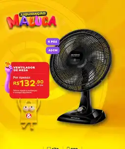 Casa e Vídeo Ventilador de mesa oferta