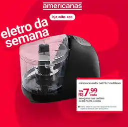 Lojas Americanas miniprocessador ce076/7 multilaser oferta